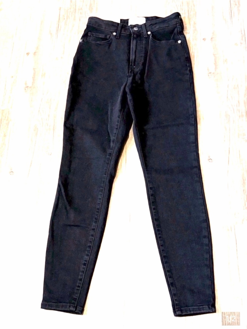 Everlane Black The Curvy Way High Skinny Jeans Size 28